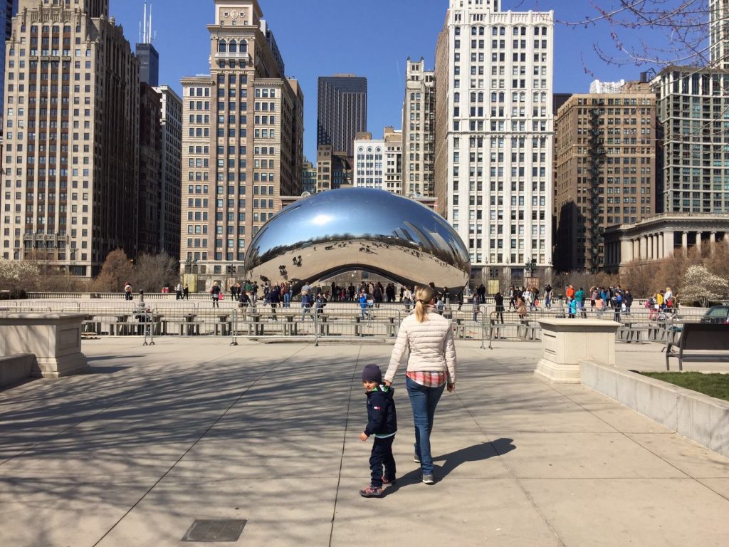 Mutter und Kind in Chicago