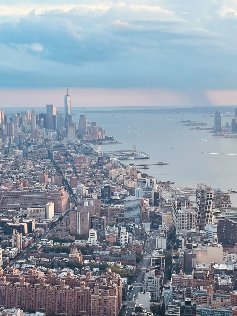 Blick von oben auf Manhattan