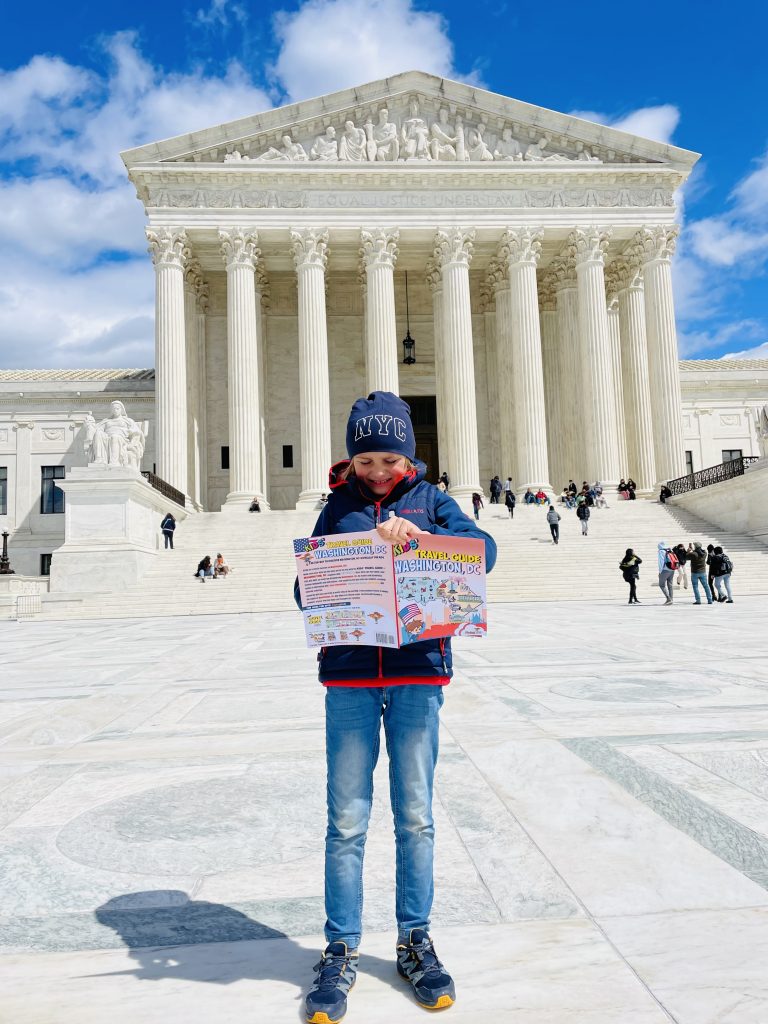 Kind vorm Supreme Court in Washington DC